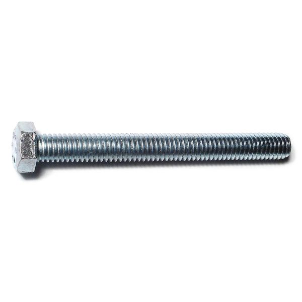 3/8"-16 x 3-1/2" Zinc Plated Steel Coarse Full Thread Hex Head Tap Bolts