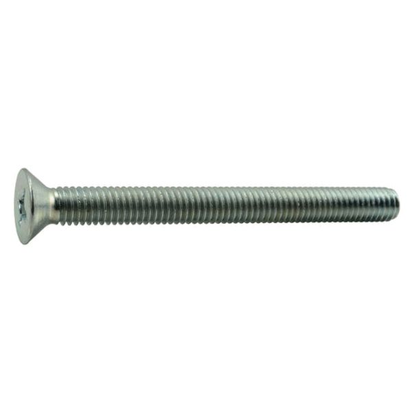 3/8"-16 x 4" Zinc Plated Steel Coarse Thread Phillips Flat Head Machine Screws