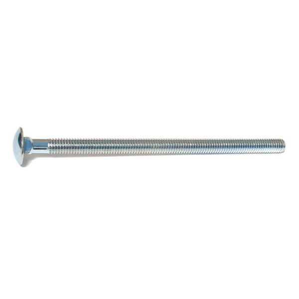 3/8"-16 x 6-1/2" Zinc Plated Grade 2 / A307 Steel Coarse Thread Carriage Bolts