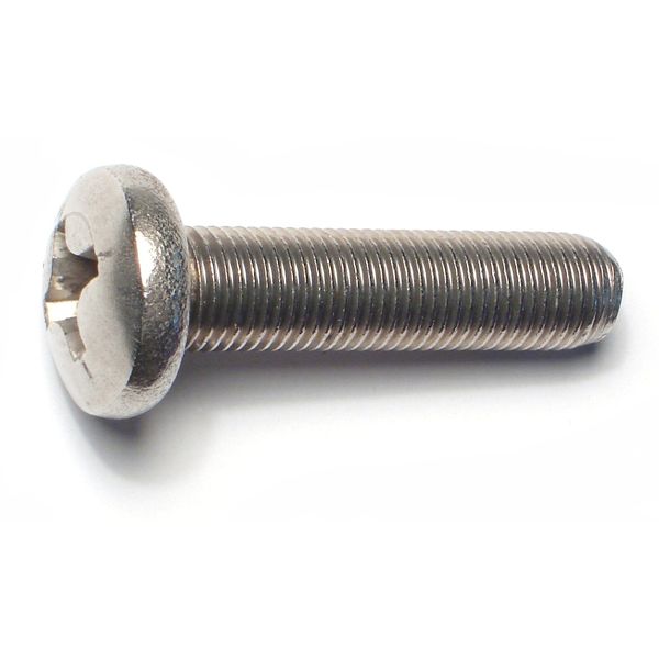 3/8"-24 x 1-1/2" 18-8 Stainless Steel Fine Thread Phillips Pan Head Machine Screws