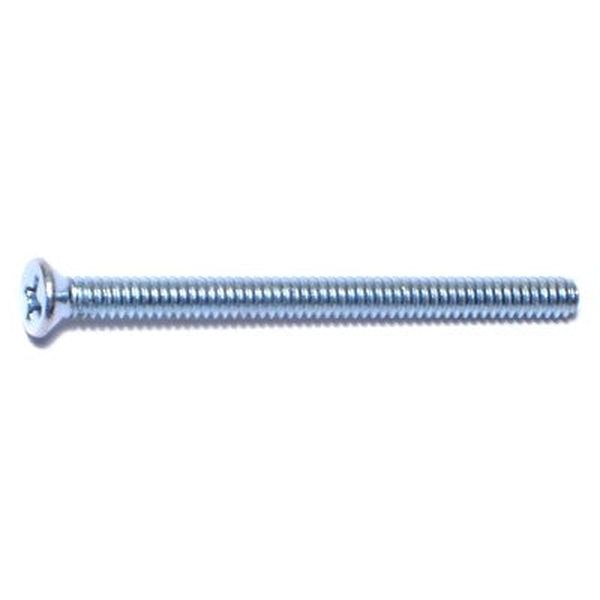 #4-40 x 1-1/2" Zinc Plated Steel Coarse Thread Phillips Flat Head Machine Screws