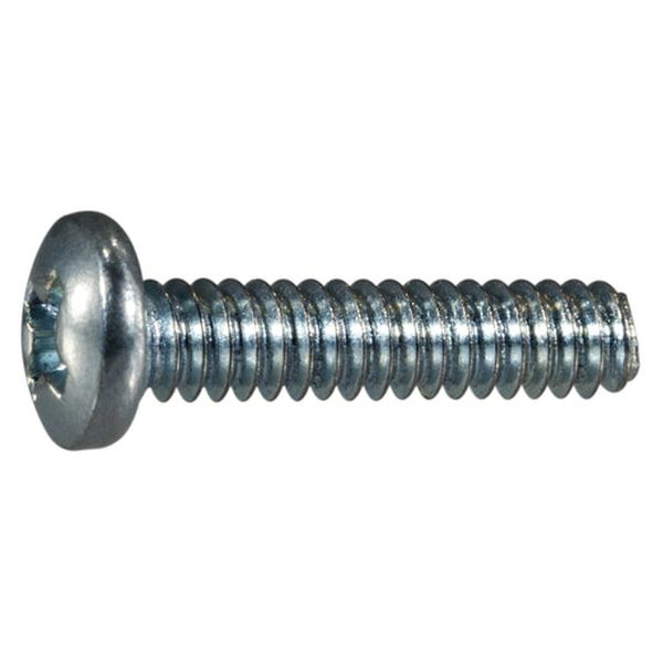 #4-40 x 1/2" Zinc Plated Steel Coarse Thread Phillips Pan Head Machine Screws
