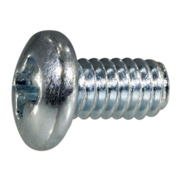#4-40 x 1/4" Zinc Plated Steel Coarse Thread Phillips Pan Head Machine Screws