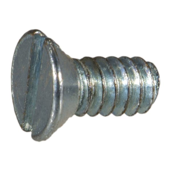 #4-40 x 1/4" Zinc Plated Steel Coarse Thread Slotted Flat Head Machine Screws
