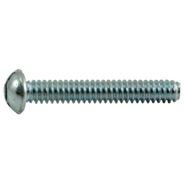 #4-40 x 3/4" Zinc Plated Steel Coarse Thread Slotted Round Head Machine Screws