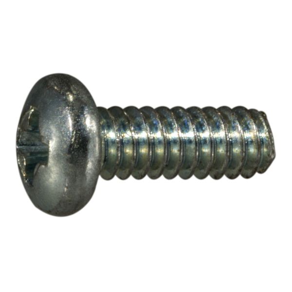 #4-40 x 5/16" Zinc Plated Steel Coarse Thread Phillips Pan Head Machine Screws