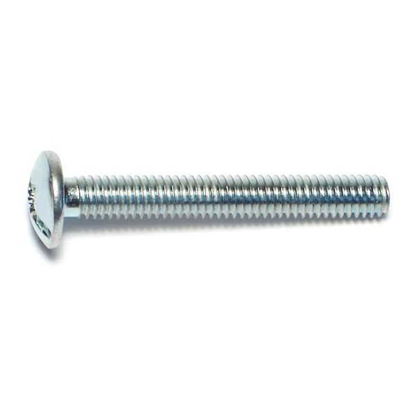 4mm-0.7 x 30mm Zinc Plated Steel Coarse Thread Combo Truss Head Machine Screws