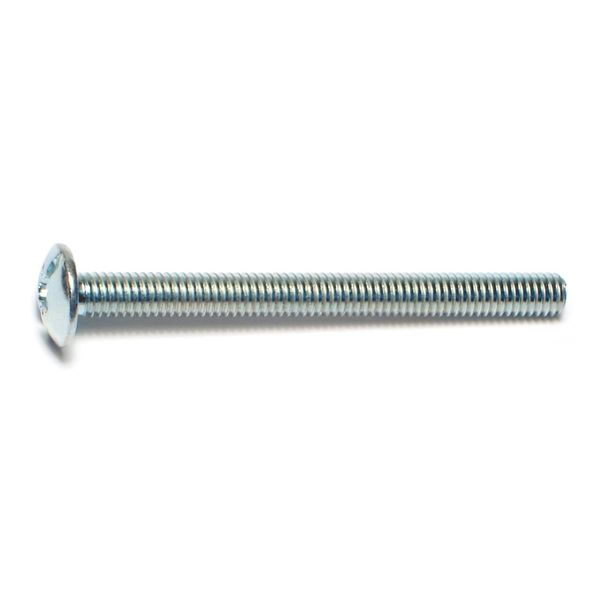 4mm-0.7 x 45mm Zinc Plated Steel Coarse Thread Combo Truss Head Machine Screws