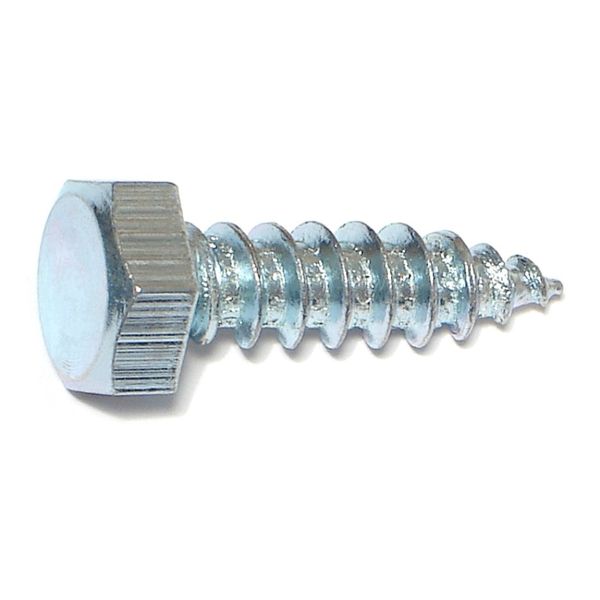 5/16" x 1" Zinc Plated Grade 2 / A307 Steel Hex Head Lag Screws