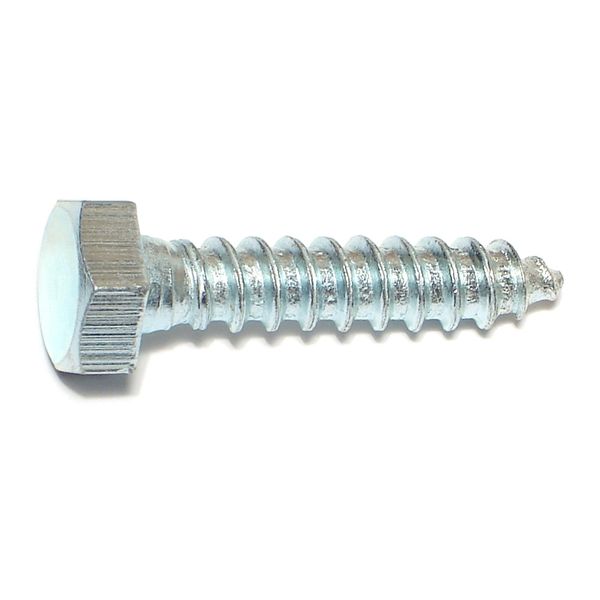 5/16" x 1-1/2" Zinc Plated Grade 2 / A307 Steel Hex Head Lag Screws