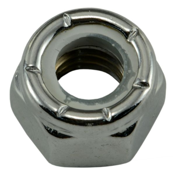 5/16"-18 Chrome Plated Steel Coarse Thread Nylon Insert Lock Nuts
