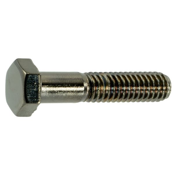 5/16"-18 x 1-1/2" Black Chrome Plated Steel Coarse Thread Hex Cap Screws