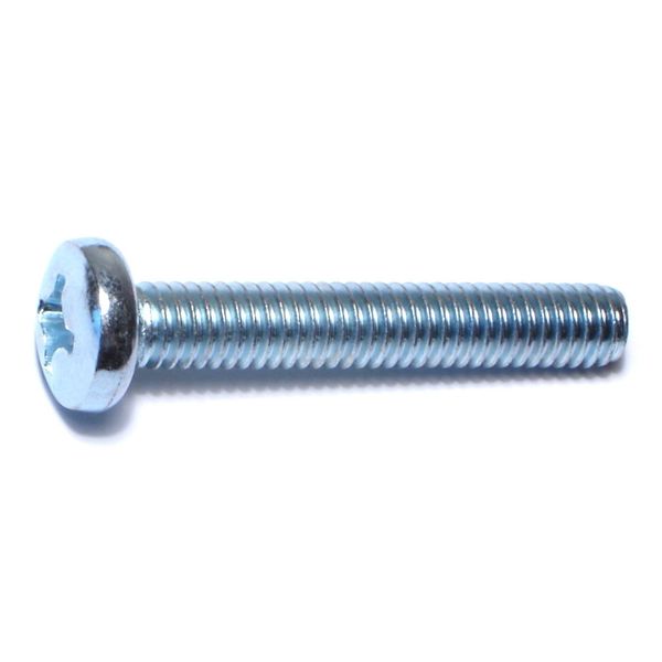 5/16"-18 x 2" Zinc Plated Steel Coarse Thread Phillips Pan Head Machine Screws
