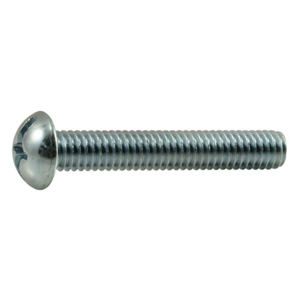5/16"-18 x 2" Zinc Plated Steel Coarse Thread Combo Round Head Machine Screws