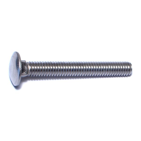 5/16"-18 x 2-1/2" 18-8 Stainless Steel Coarse Thread Carriage Bolts