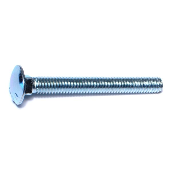 5/16"-18 x 2-3/4" Zinc Plated Grade 2 / A307 Steel Coarse Thread Carriage Bolts