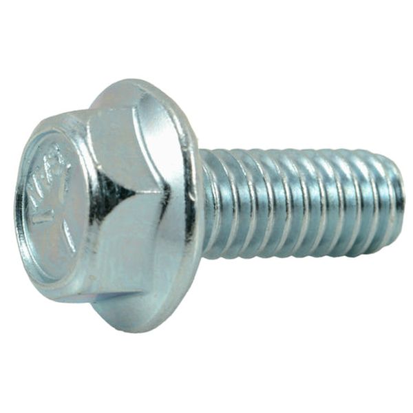 5/16"-18 x 3/4" Zinc Plated Grade 5 Steel Coarse Thread Hex Washer Head Serrated Flange Bolts