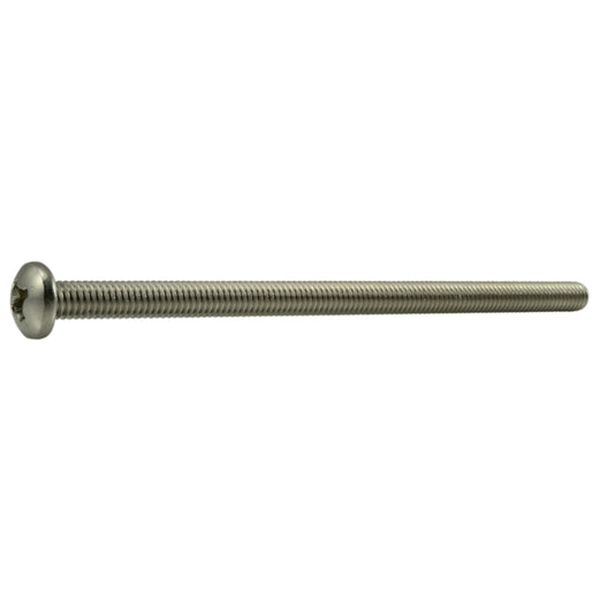 5/16"-18 x 6" 18-8 Stainless Steel Coarse Thread Phillips Pan Head Machine Screws