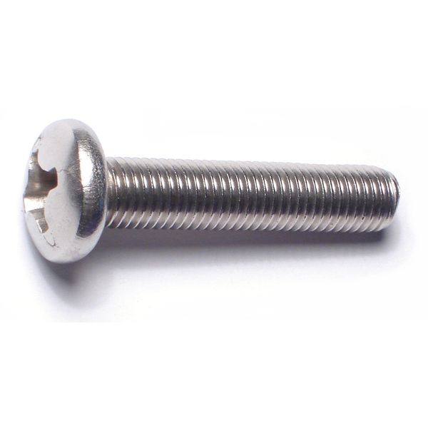 5/16"-24x 1-1/2" 18-8 Stainless Steel Fine Thread Phillips Pan Head Machine Screws