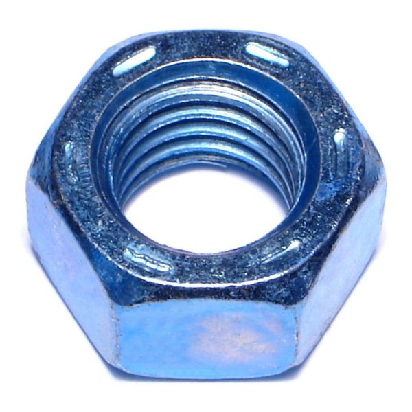 5/8"-11 Zinc Plated Grade 8 Steel Blue Rinsed Coarse Thread Hex Nuts