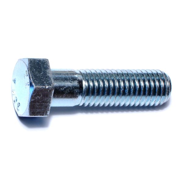 5/8"-11 x 2-1/4" Zinc Plated Grade 2 / A307 Steel Coarse Thread Hex Bolts