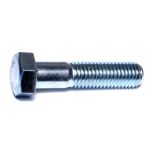 5/8"-11 x 2-3/4" Zinc Plated Grade 2 / A307 Steel Coarse Thread Hex Bolts