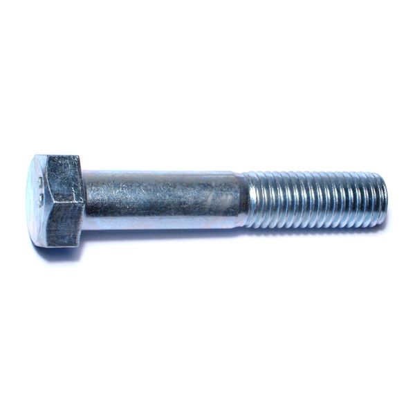 5/8"-11 x 3-1/2" Zinc Plated Grade 2 / A307 Steel Coarse Thread Hex Bolts