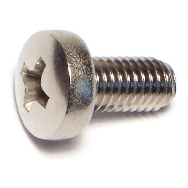 5mm-0.8 x 10mm A2 Stainless Steel Coarse Thread Phillips Pan Head Machine Screws