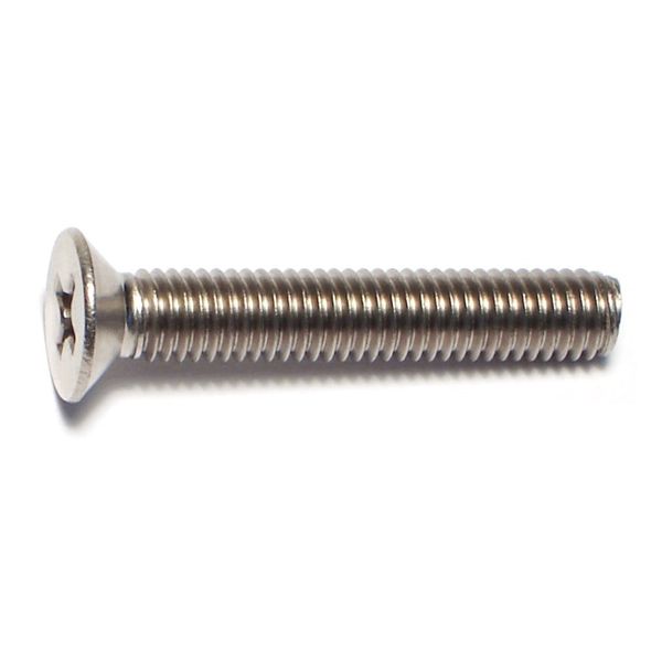5mm-0.8 x 30mm A2 Stainless Steel Coarse Thread Phillips Flat Head Machine Screws