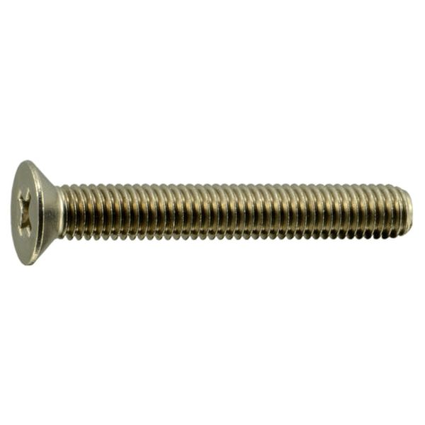 5mm-0.8 x 35mm A2 Stainless Steel Coarse Thread Phillips Flat Head Machine Screws