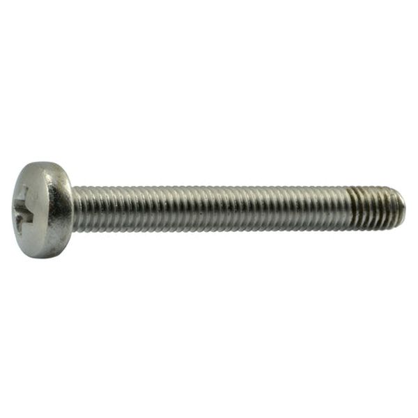 5mm-0.8 x 40mm A2 Stainless Steel Coarse Thread Phillips Pan Head Machine Screws