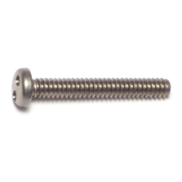 #6-32 x 1" 18-8 Stainless Steel Coarse Thread Spanner Security Pan Head Machine Screws