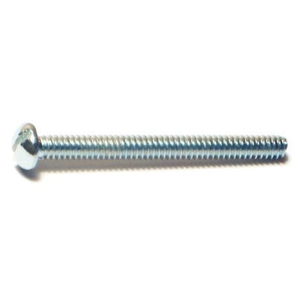 #6-32 x 1-1/2" Zinc Plated Steel Coarse Thread Slotted Round Head Machine Screws