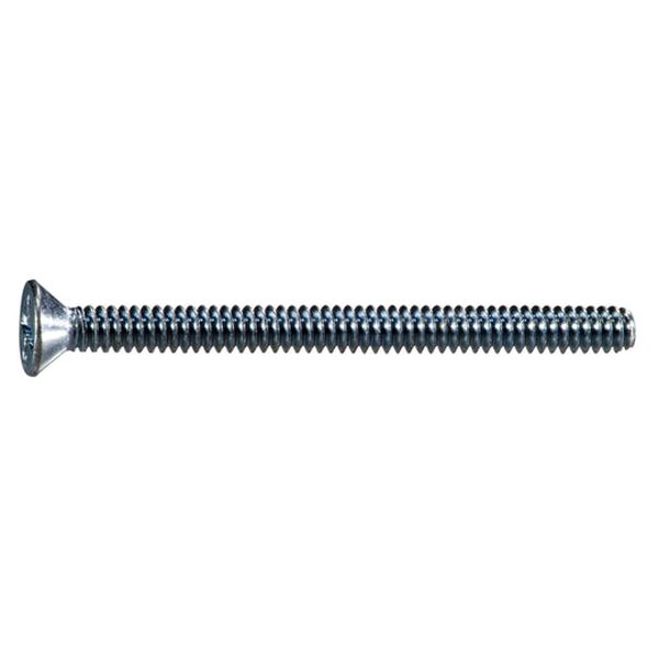 #6-32 x 1-3/4" Zinc Plated Steel Coarse Thread Phillips Flat Head Machine Screws