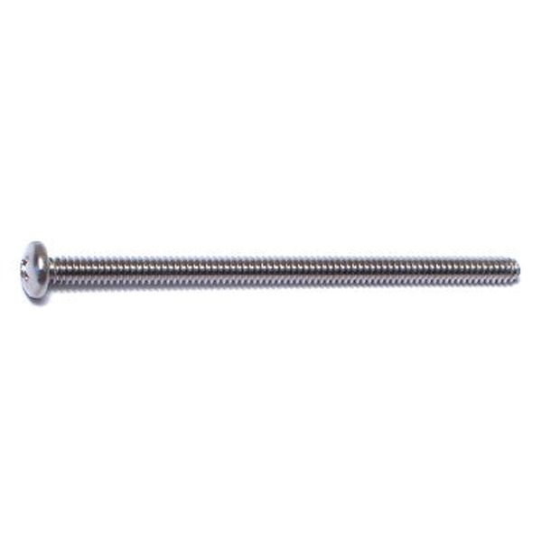 #6-32 x 2-1/2" 18-8 Stainless Steel Coarse Thread Phillips Pan Head Machine Screws