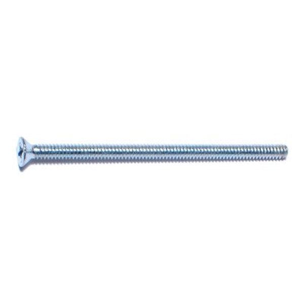 #6-32 x 2-1/2" Zinc Plated Steel Coarse Thread Phillips Flat Head Machine Screws
