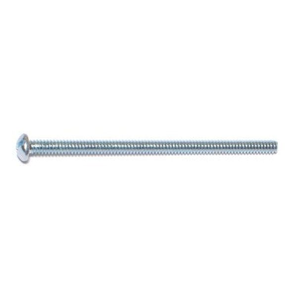 #6-32 x 2-1/2" Zinc Plated Steel Coarse Thread Slotted Round Head Machine Screws