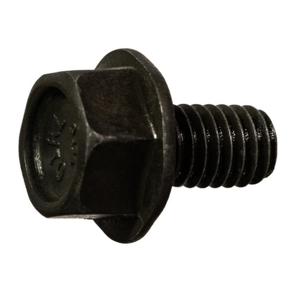 6mm-1.0 x 10mm Black Phosphate Class 10.9 Steel Coarse Thread Hex Washer Head Flange Bolts