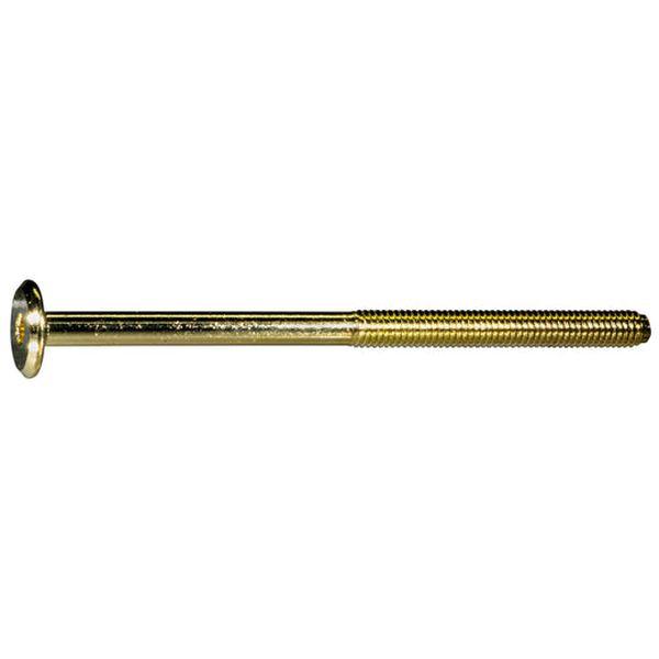 6mm-1.00 x 100mm Brass Plated Steel Coarse Thread Joint Connector Bolts