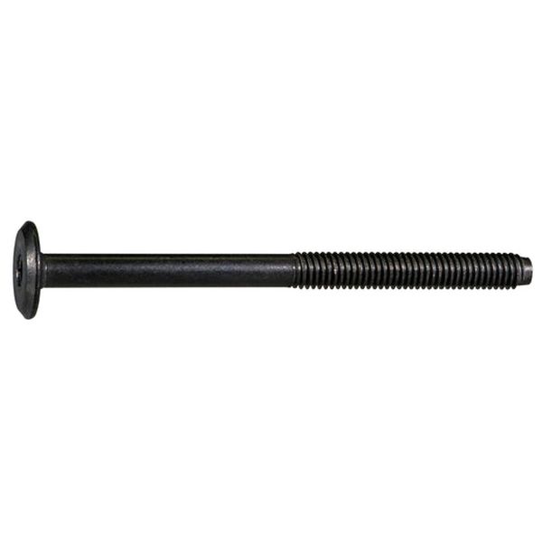 6mm-1.00 x 80mm Coarse Thread Black Oxide Plated Steel Joint Connector Bolts