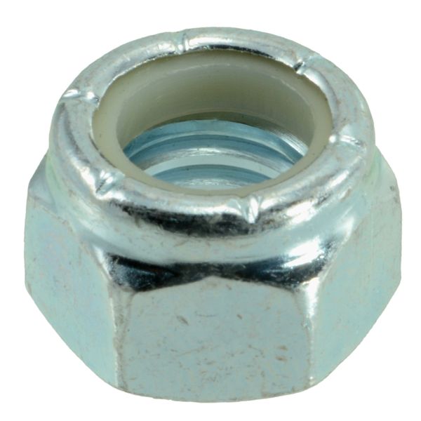 7/16"-14 Zinc Plated Grade 2 Steel Coarse Thread Nylon Insert Lock Nuts