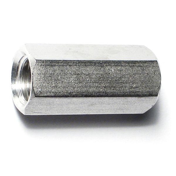 7/16"-14 x 1-1/4" 18-8 Stainless Steel Coarse Thread Coupling Nuts