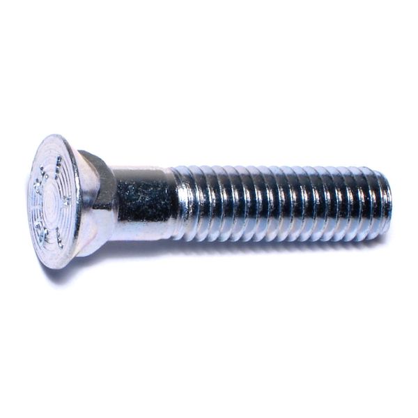 7/16"-14 x 2" Zinc Plated Grade 5 Steel Coarse Thread Repair Head Plow Bolts