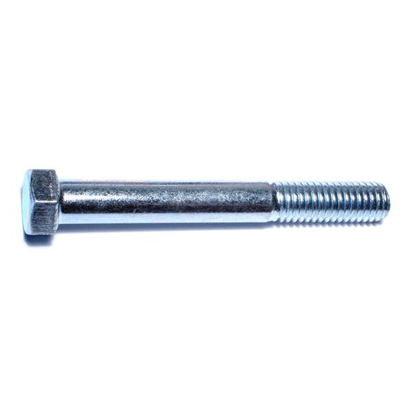 7/16"-14 x 3-1/2" Zinc Plated Grade 2 / A307 Steel Coarse Thread Hex Bolts