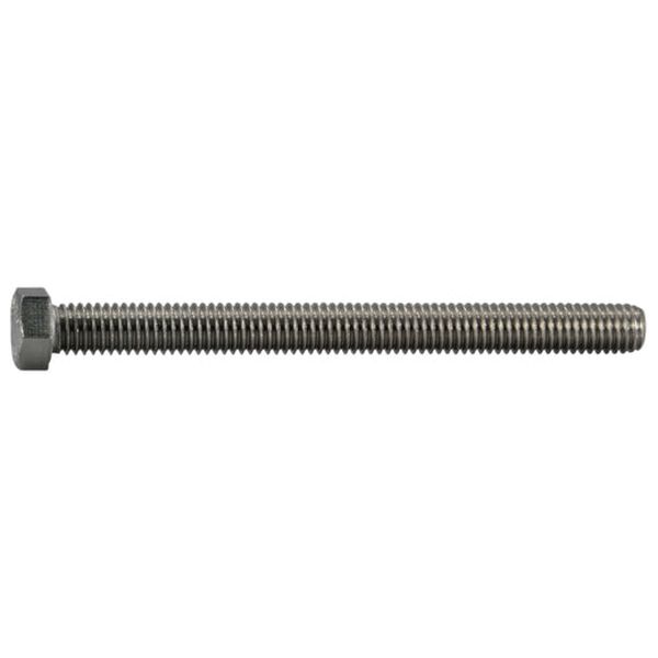 7/16"-14 x 5" 18-8 Stainless Steel Coarse Full Thread Hex Head Tap Bolts