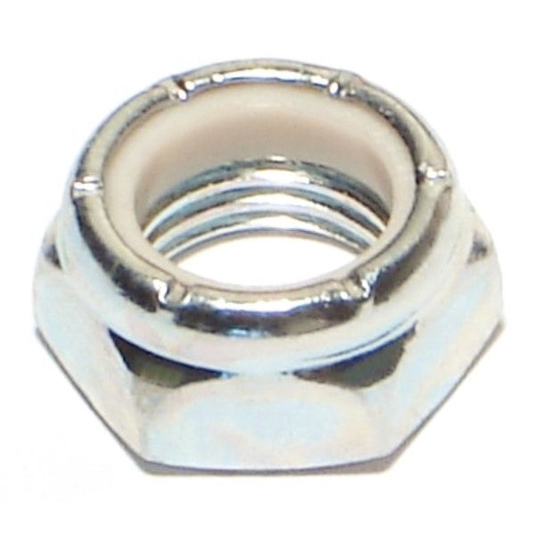 7/16"-20 Zinc Plated Grade 2 Steel Fine Thread Nylon Insert Lock Nuts