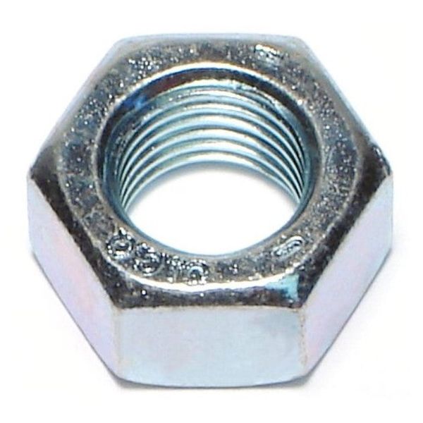 7/16"-20 Zinc Plated Grade 5 Steel Fine Thread Hex Nuts