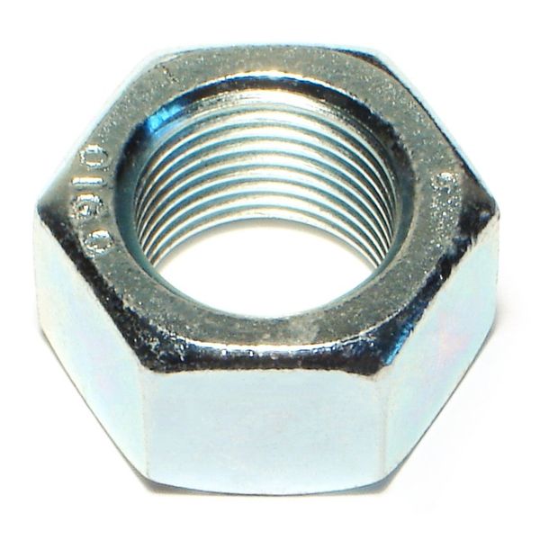 7/8"-14 Zinc Plated Grade 5 Steel Fine Thread Hex Nuts