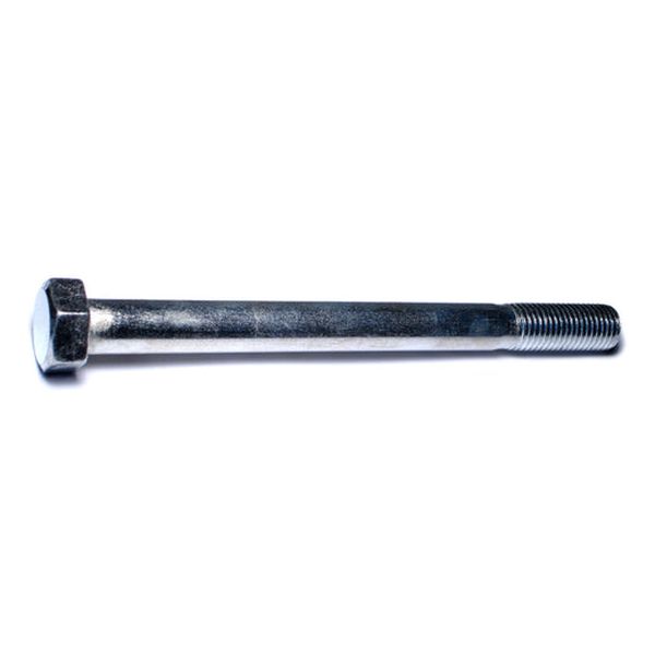 7/8"-9 x 10" Zinc Plated Grade 2 / A307 Steel Coarse Thread Hex Bolts