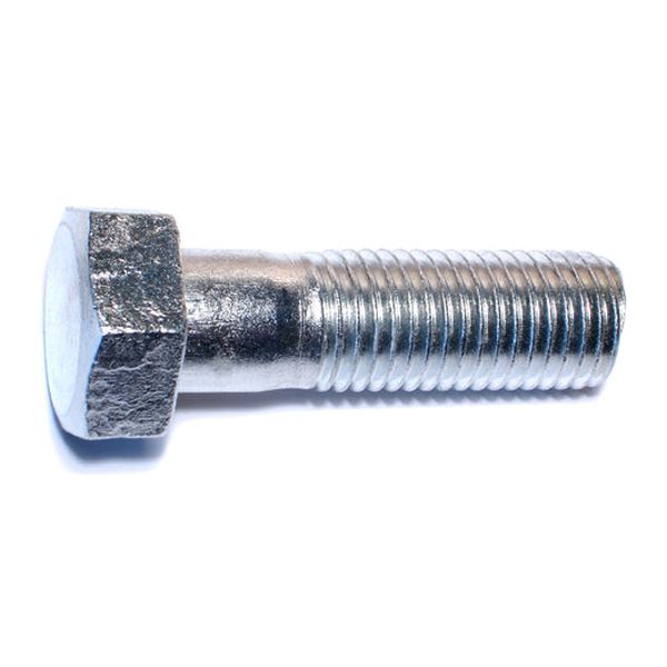 7/8"-9 x 3" Zinc Plated Grade 2 / A307 Steel Coarse Thread Hex Bolts